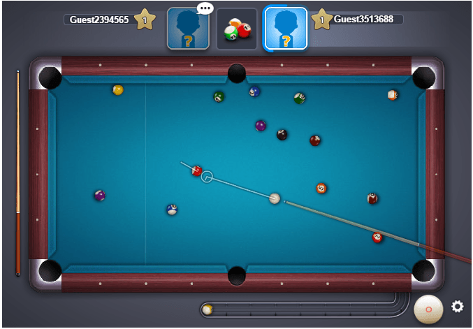 Playing Pool Game Online