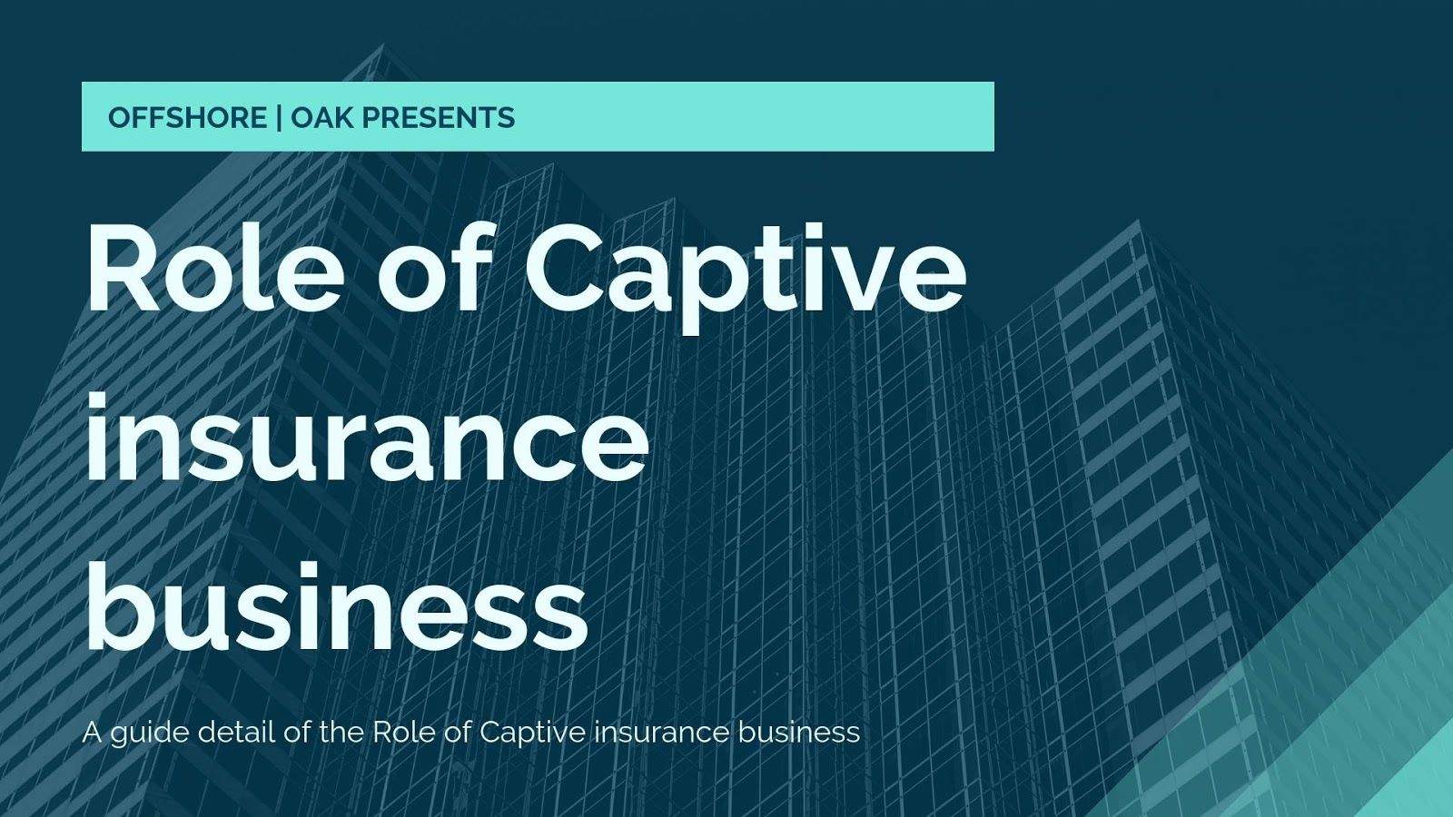 What is the Role of Captive insurance business