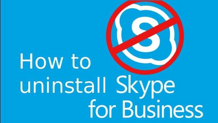How To Uninstall Skype For Business: Lessen     The Burden