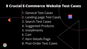 e-commerce 8 test cases