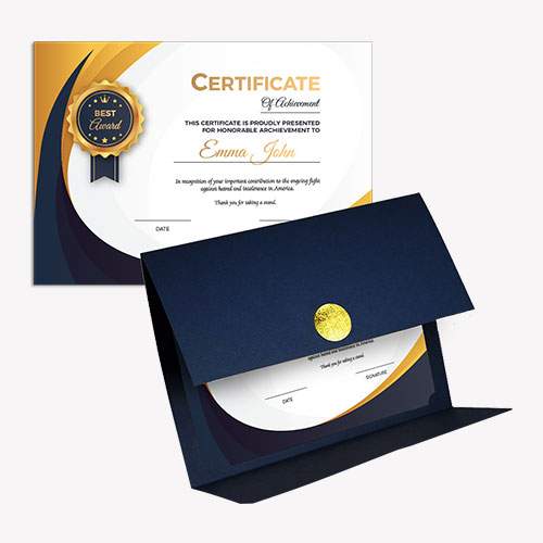 custom certificate holders