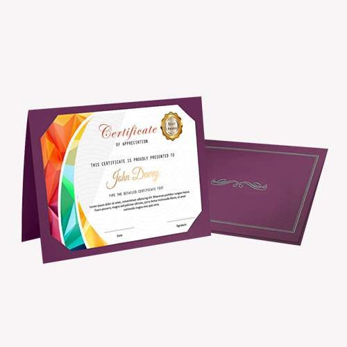 custom certificate holders