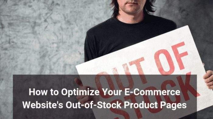 Manage Out-of-Stock Products on Ecommerce Platforms