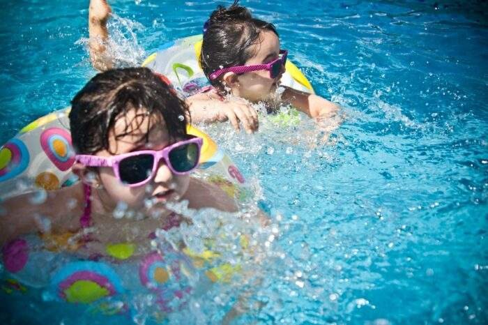 Child in Swimming Lessons